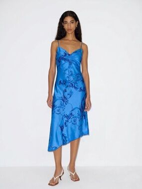 AllSaints Alexia Isabella Midi Cobalt Blue Size 6
Slip Dress